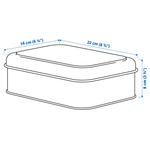 Illustration avec les mesures du produit : PLOGFÅRA.