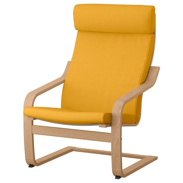 POÄNG Fauteuil enfant, plaqué bouleau/Gisslarp motif chat - IKEA