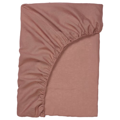 Puderviva Drap Housse Rose Fonce 140x200 Cm Ikea