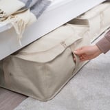 PURRPINGLA Sac de rangement, textile/beige, 34x51x28 cm