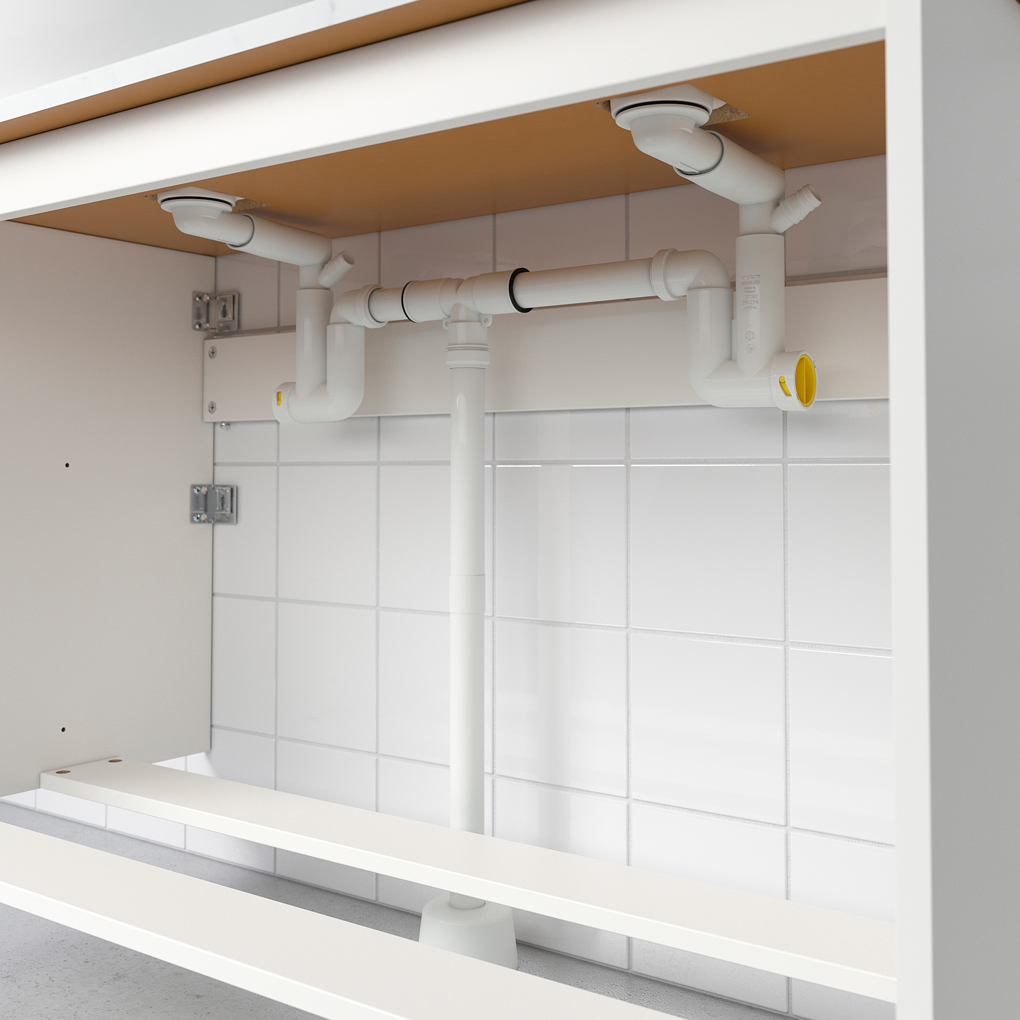 RÄNNILEN Siphon pour 2 bacs d