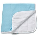 Coussin d’oreiller rafraîchissant REXBEGONIA en bleu et blanc, rectangulaire et texturé pour plus de confort.