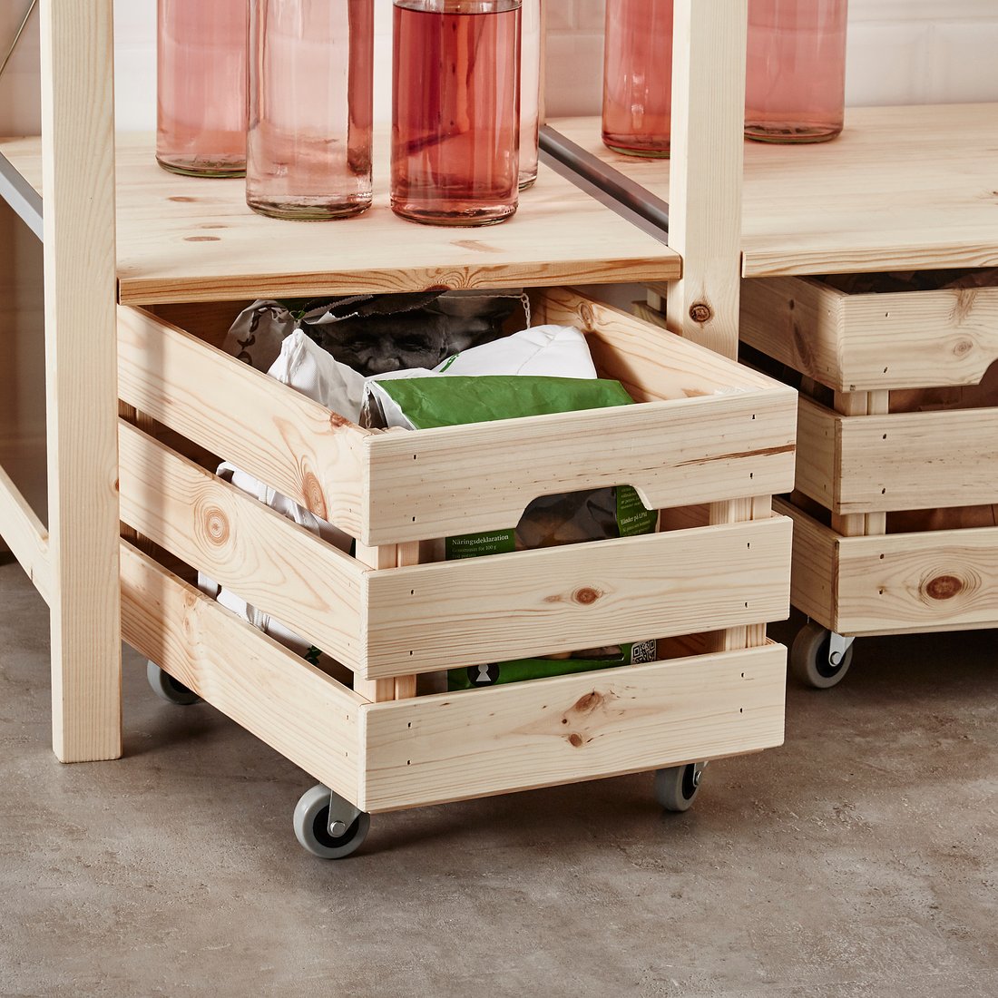 RILL Roulette, gris IKEA