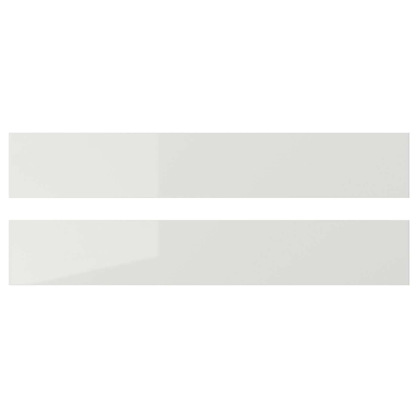 RINGHULT Face de tiroir - brillant gris clair 60x10 cm