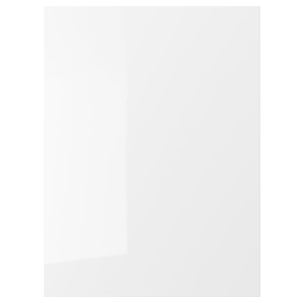 Armoire de cuisine RINGHULT en blanc avec finition brillante.