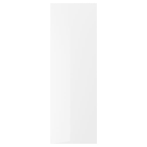 Armoire de cuisine RINGHULT blanc brillant, rectangulaire, design élégant avec un look moderne.
