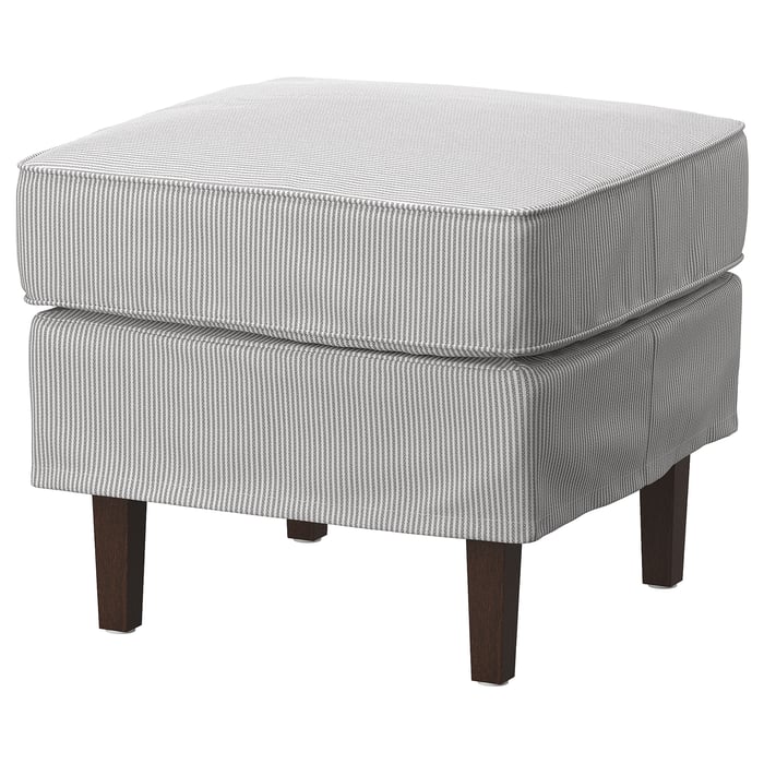 ROCKSJÖN reposepieds, Klovsta gris/blanc IKEA
