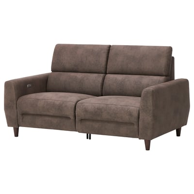 RULLERUM Canapé 3 places+fauteuil électrique, Tornarp gris-brun foncé