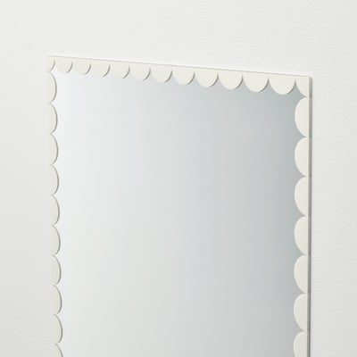 Miroir RUNDOXEL : bleu clair, bord festonné, film de sécurité.