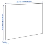 RUNSBÄCK Revêtement mural sur mesure, noir/brun mat/marbré porcelaine haute pression, 1 m²x1.2 cm