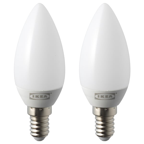 RYET Ampoule à LED E14 200 lumen, flamme opalin IKEA