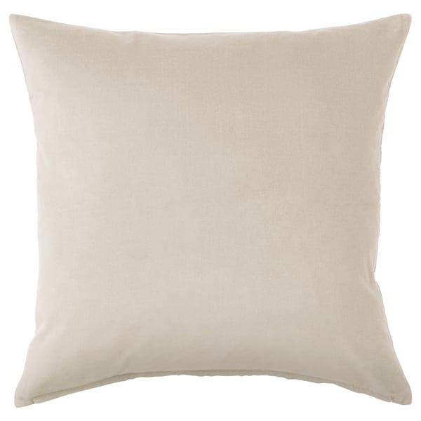 Sanela Housse De Coussin Beige Clair Materiau Durable Ikea