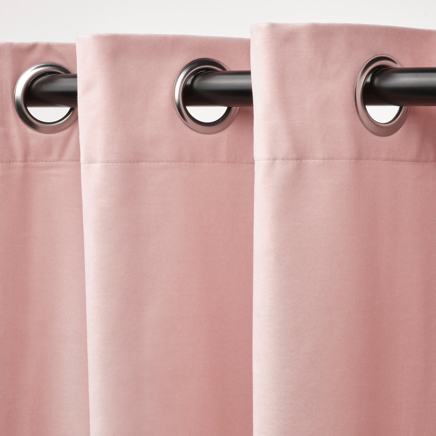 SANELA Rideaux assombrissants, 2 pièces, rose clair avec oeillets, 140x250  cm - IKEA