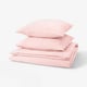 SCHERSMIN Housse de couette et 2 taies, rose pâle, 240x220/65x65 cm