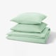 SCHERSMIN Housse de couette et 2 taies, vert pâle, 240x220/65x65 cm