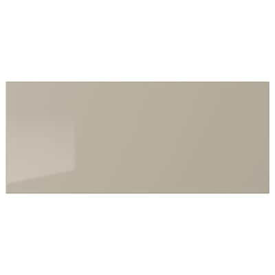 Tiroir de rangement rectangulaire beige ; Finition brillante moderne.