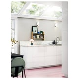 SIBBARP Revêtement mural sur mesure, blanc effet marbre scintillant/stratifié, 1 m²x1.3 cm