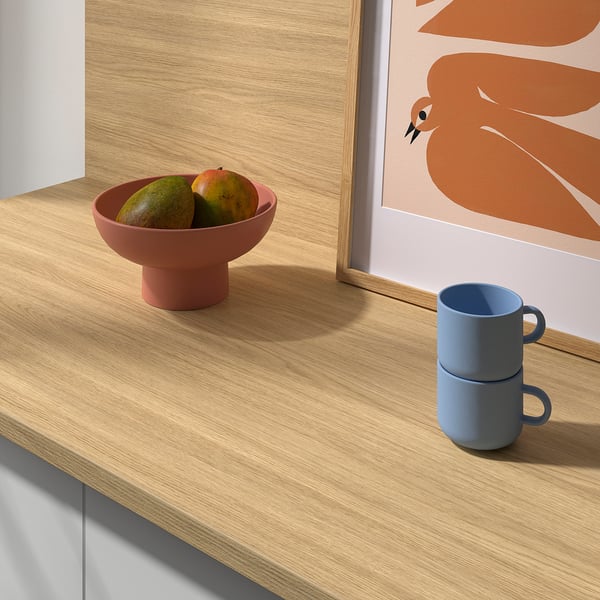 SIBBARP Revêtement mural sur mesure, motif chêne clair/stratifié, 1 m²x1.3 cm