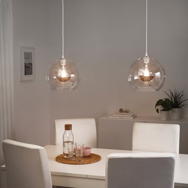 SILLBO Ampoule LED E27 370 lumen globe, rose doré effet miroir IKEA