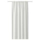 Rideaux en coton blanc transparent avec passe-tringle, lumière douce