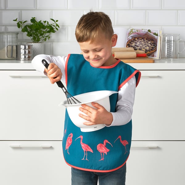 SILVERPOPPEL Tablier enfant turquoise foncé IKEA