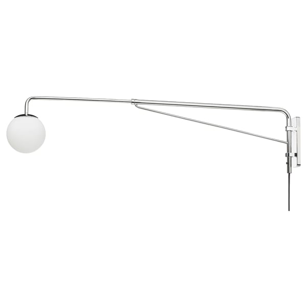Simrishamn Applique Av Bras Mobile Chrome Opalin Verre Ikea