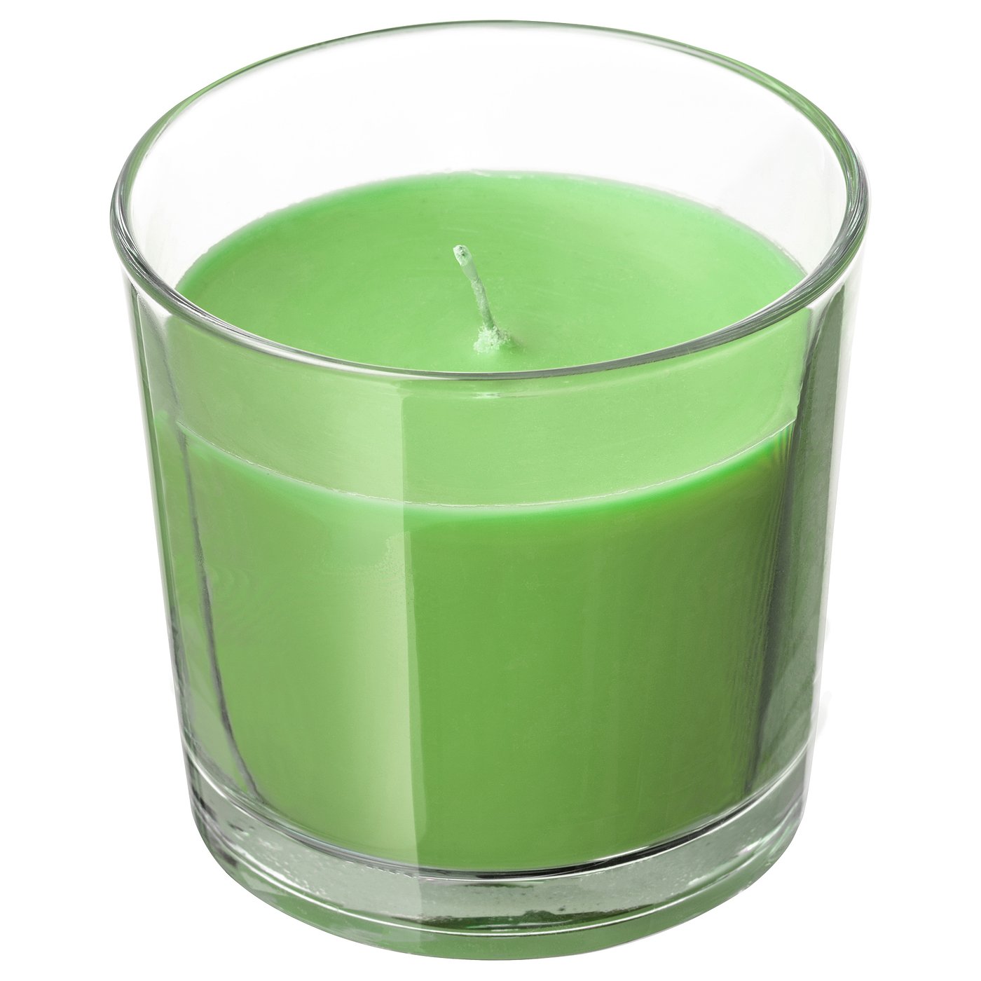 SINNLIG Bougie parfumée dans verre pomme et poire, vert IKEA