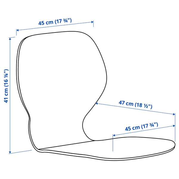 SKÅLSTA Coque d'assise, plaqué chêne