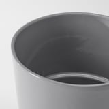 Jardinière élégante et moderne en grès gris, finition lisse, design simple, parfaite pour les plantes d’intérieur ou d’extérieur.