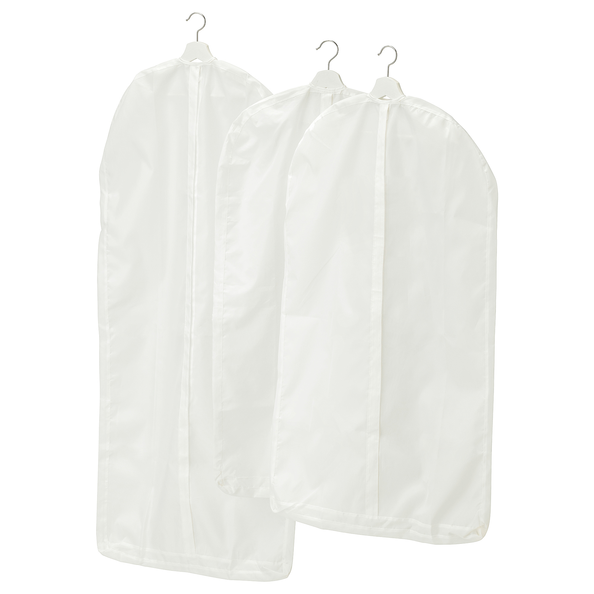 SKUBB Housse vêtements lot de 3, blanc, matériau durable IKEA
