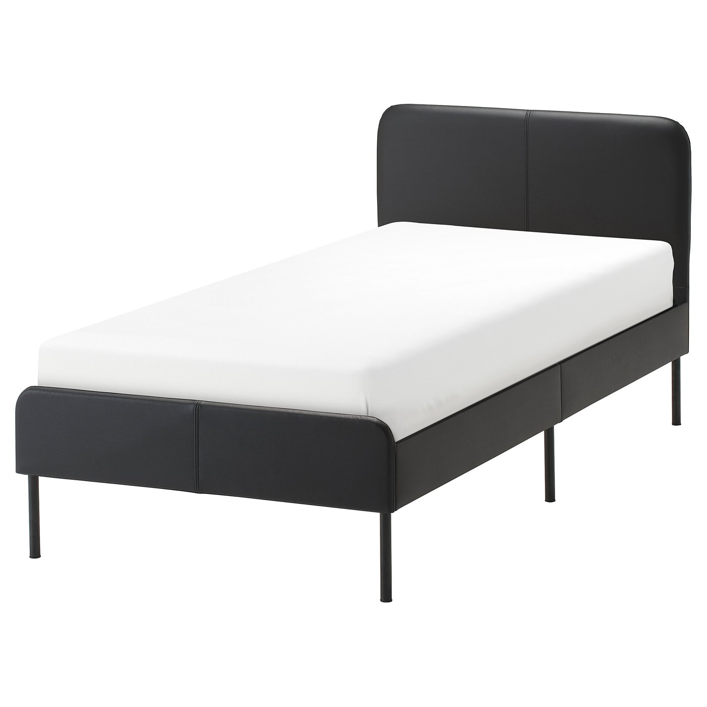 SLATTUM Cadre de lit matelassé Bomstad noir 90x200 cm IKEA