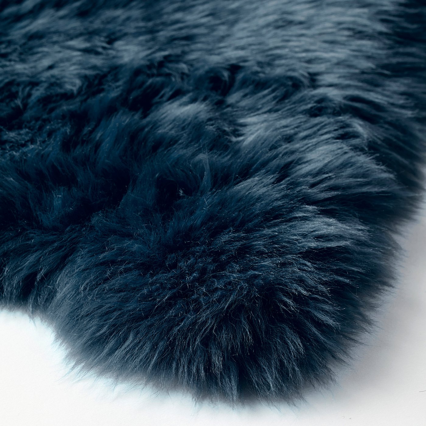 SMIDIE Peau de mouton, teinte, bleu foncé IKEA