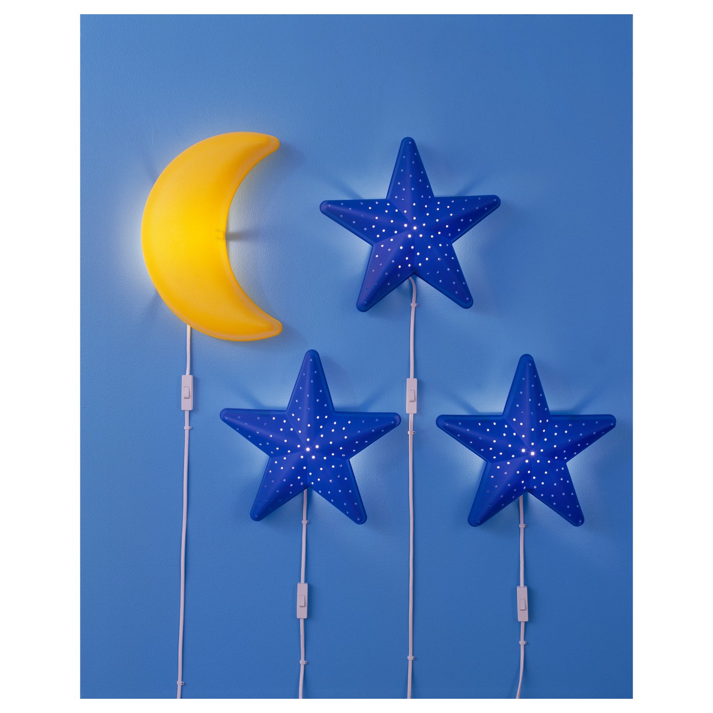 Smila Stjarna Applique Bleu 28 Cm Ikea