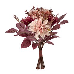 SMYCKA Bouquet artificiel, intérieur/extérieur rose, 40 cm