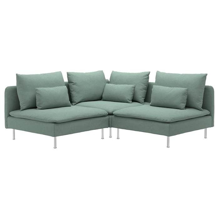 Housse De Canapé IKEA SODERHAMN - Tallmyra Vert Foncé, Neuf, Pour Section