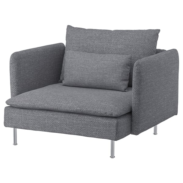 Soderhamn Fauteuil Lejde Gris Noir Ikea