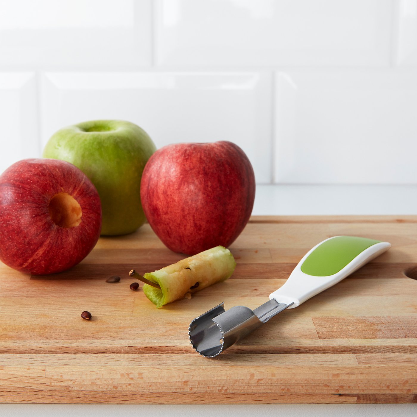 spritta set de decoration fruits vert materiau durable ikea