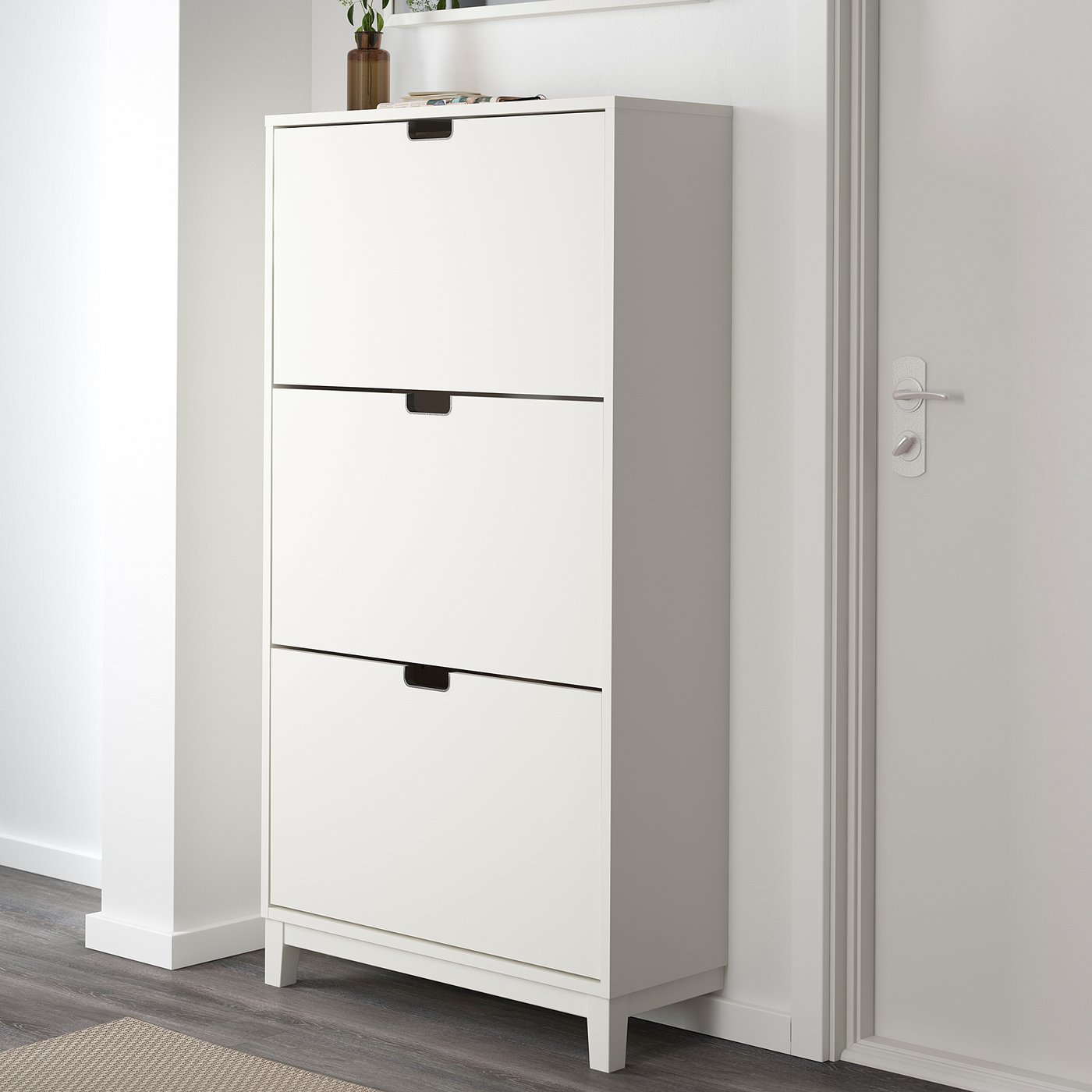 Stall Armoire A Chaussures 3 Casiers Blanc 79x148 Cm Ikea