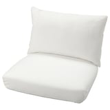 Ensemble de coussins blancs, design STOCKHOLM 2017, tissu en coton, forme rectangulaire avec une texture lisse en dobby.
