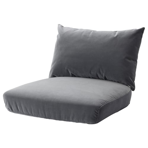 Stockholm 2017 Jeu De Coussin Pour Fauteuil Sandbacka Gris Fonce Ikea
