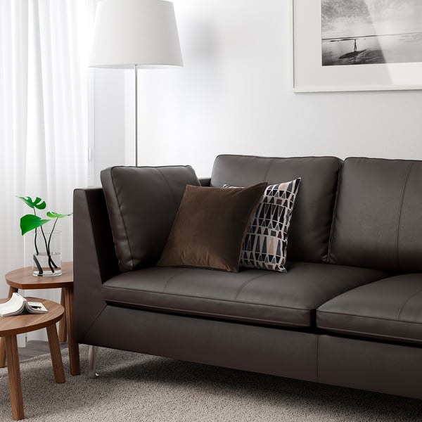 stockholm canape 3 places seglora brun fonce ikea