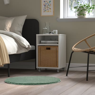 STOENSE Tapis, poils ras, vert pâle, 70 cm