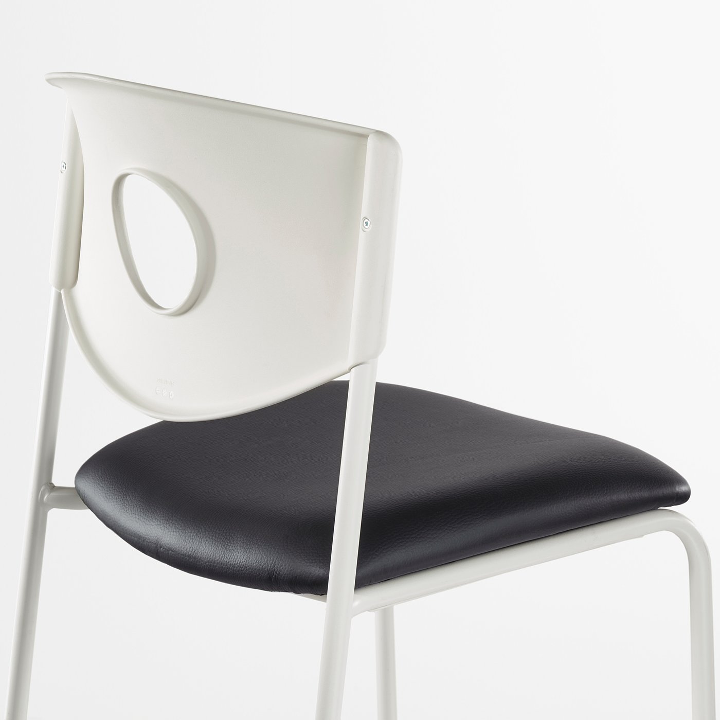 Stoljan Chaise Conference Blanc Noir Ikea