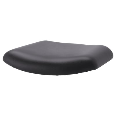 STOLJAN : assise en pu noir, ronde, plate.