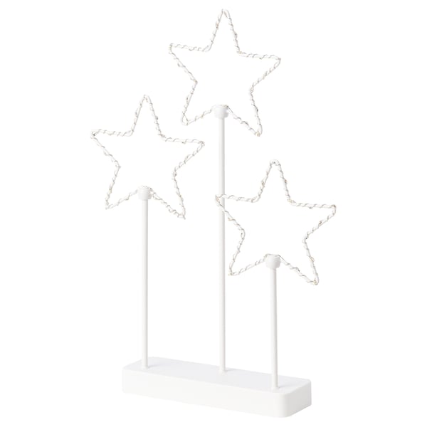 Strala Decoration De Table A Led A Pile Etoiles 3 Ikea