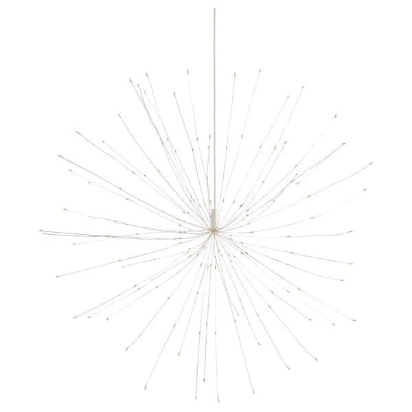 Suspension en fil de laiton STRÅLA, design starburst, à piles, forme pliable unique, pièce de décoration élégante.