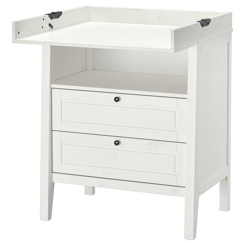 SUNDVIK Table à langer/commode - blanc 78x79x99 cm