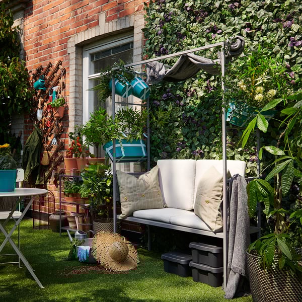 Svano Banc Tonnelle Gris 119x48 Cm Ikea