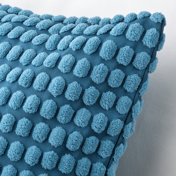 SVARTPOPPEL Housse de coussin, bleu, 65x65 cm - IKEA