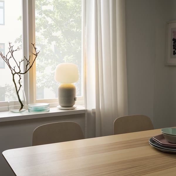 Symfonisk Enceinte Wifi Lampe De Table Blanc Ikea